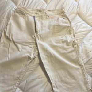 Gloria Vanderbilt Cream Ankle Cropped Jeans